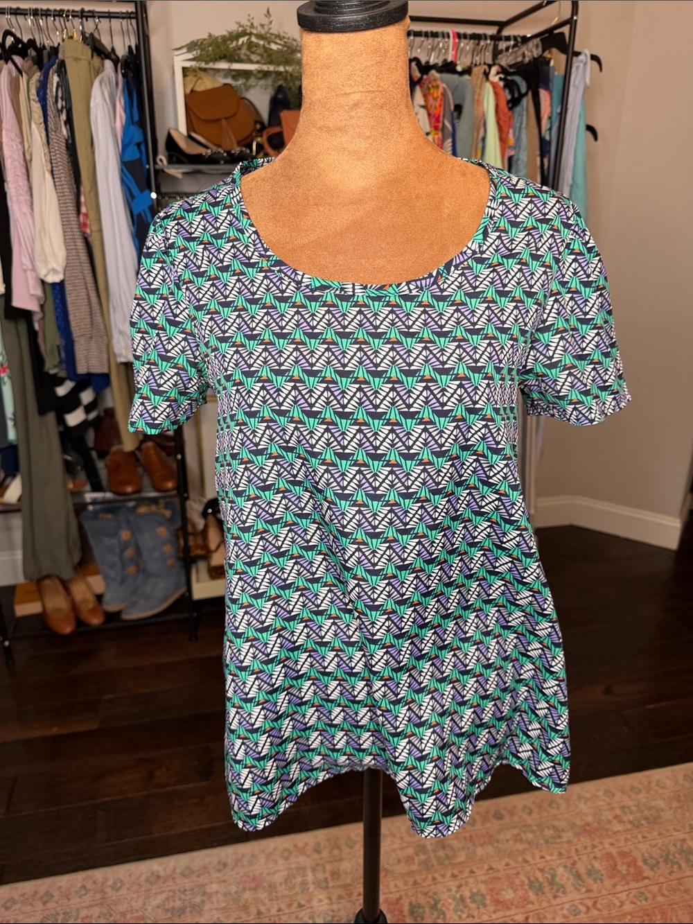 Anthropologie Love Notes Geometric shapes Top
